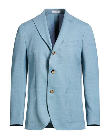 Boglioli Man Blazer Light Blue Size 38 Virgin Wool