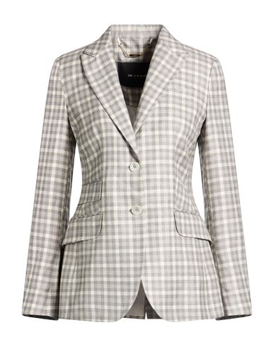 Kiton Woman Blazer Light Grey Size 12 Cashmere, Silk In Gray