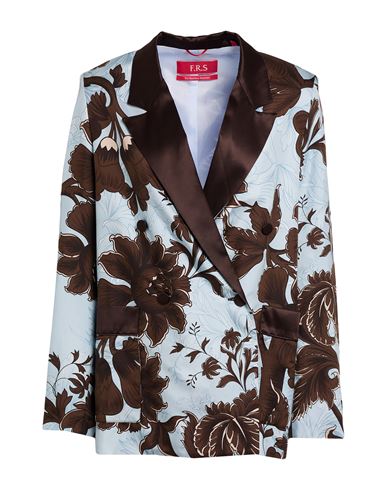 F.r.s For Restless Sleepers F. R.s For Restless Sleepers Woman Blazer Sky Blue Size M Silk