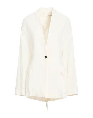 Isabel Benenato Woman Blazer Ivory Size M Virgin Wool, Viscose In White