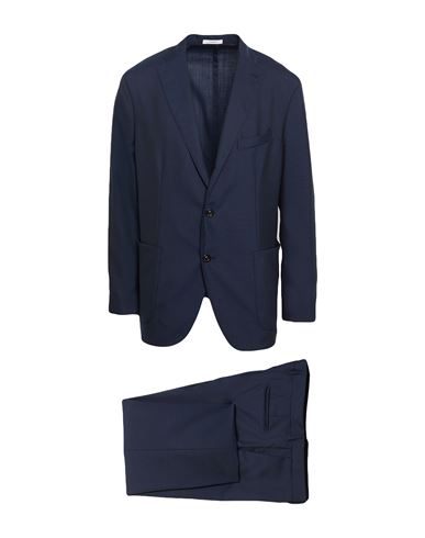 Boglioli Man Suit Midnight Blue Size 44 Virgin Wool