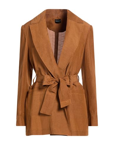 Pennyblack Woman Blazer Brown Size 10 Viscose, Linen