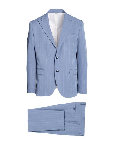 Alessandro Gilles Man Suit Light Blue Size 46 Wool, Polyester