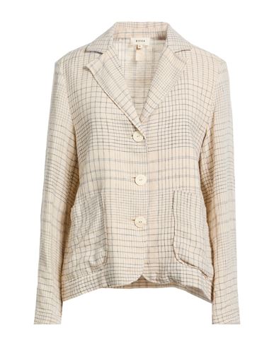 Diega Woman Blazer Beige Size L Linen In Sand