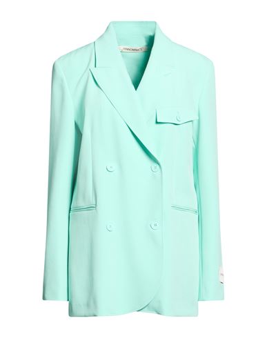 Hinnominate Woman Blazer Turquoise Size L Polyester, Elastane In Blue