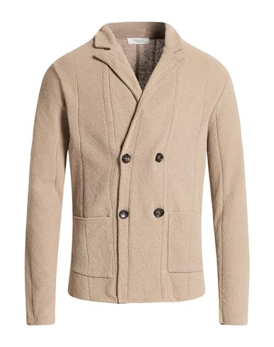 Become Man Blazer Beige Size 40 Cotton, Acrylic In Sand