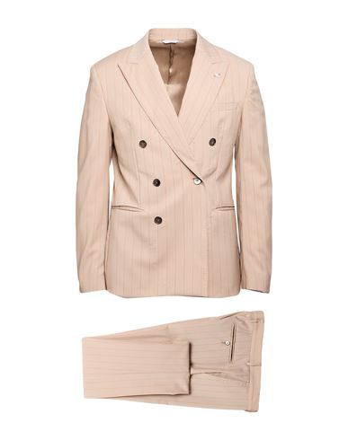 Manuel Ritz Man Suit Beige Size 40 Virgin Wool In Sand