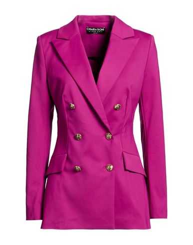 Chiara Boni La Petite Robe Woman Blazer Mauve Size 4 Cotton, Polyamide, Elastane In Purple