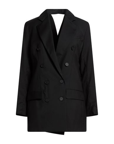 Eudon Choi Woman Blazer Black Size 8 Virgin Wool