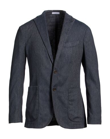Boglioli Man Blazer Blue Size 46 Cotton, Linen, Polyester, Elastane