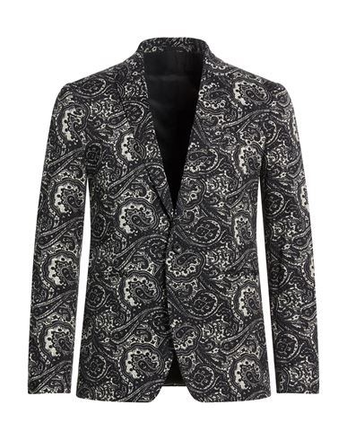 Reveres 1949 Man Blazer Black Size 40 Cotton, Elastane