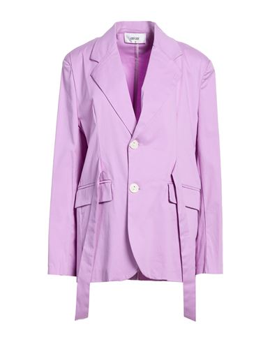 Odì Odì Woman Blazer Lilac Size S Cotton, Elastane In Purple