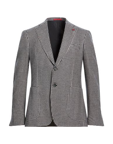 Isaia Man Blazer Black Size 46 Wool, Cashmere