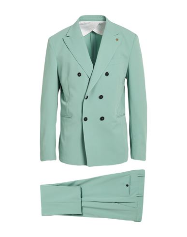 Barbati Man Suit Green Size 42 Polyester, Viscose, Elastane