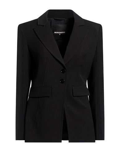 Patrizia Pepe Woman Blazer Black Size 4 Polyester, Elastane