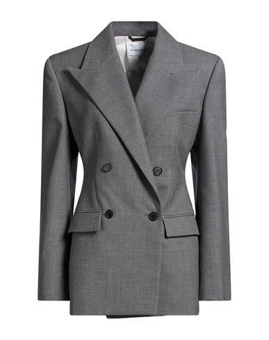Givenchy Woman Blazer Grey Size 8 Wool In Gray