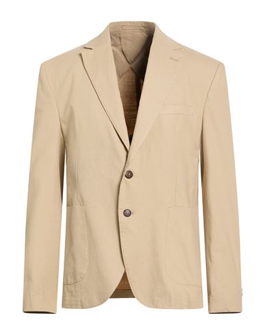 Yes Zee By Essenza Natural Feeling Man Blazer Beige Size 46 Cotton In Sand