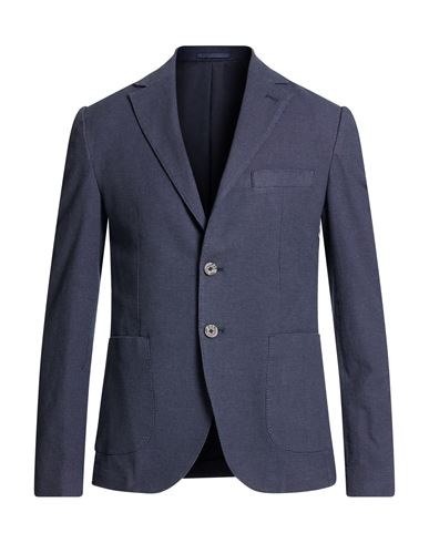 Yes Zee By Essenza Urban Man Blazer Navy Size 46 Cotton, Elastane In Blue