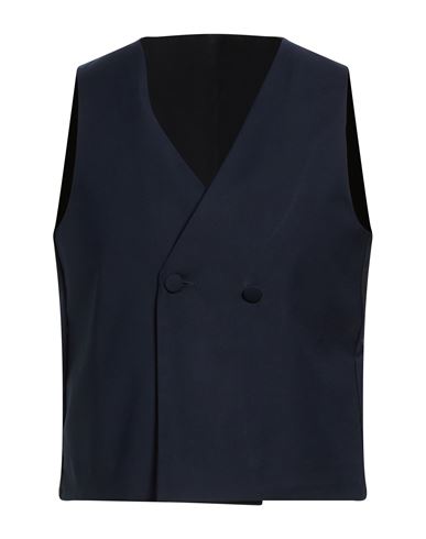 Marsēm Man Tailored Vest Midnight Blue Size 44 Polyester, Viscose, Elastane