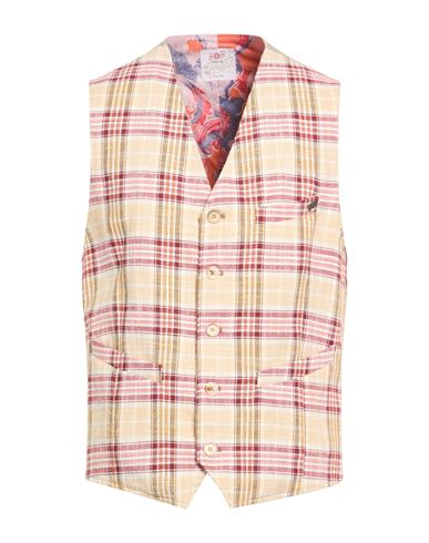 Bob Man Tailored Vest Sand Size 40 Cotton, Polyester In Pink