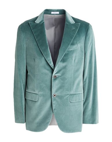 Boglioli Man Blazer Sage Green Size 46 Cotton