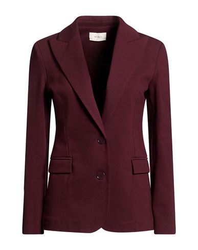 Vicolo Woman Blazer Burgundy Size S Viscose, Nylon, Elastane In Red