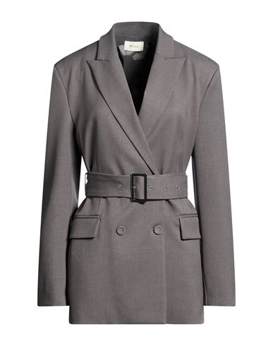 Vicolo Woman Blazer Grey Size L Polyester, Elastane In Gray