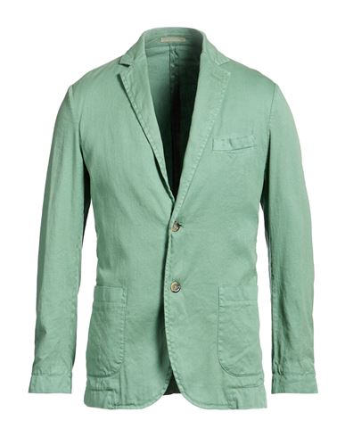 Cruna Man Blazer Sage Green Size 42 Linen, Cotton, Elastane
