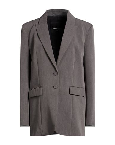 Patrizia Pepe Woman Blazer Grey Size 10 Polyester, Viscose, Elastane In Gray