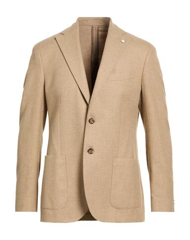 L.b.m 1911 L. B.m. 1911 Man Blazer Beige Size 38 Cotton In Brown