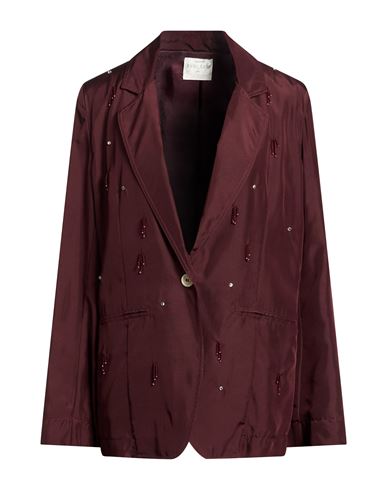 Forte Forte Forte_forte Woman Blazer Burgundy Size 1 Silk In Red