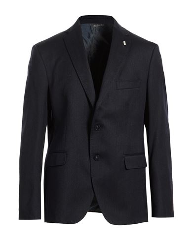 Exte Man Blazer Navy Size 46 Wool In Blue
