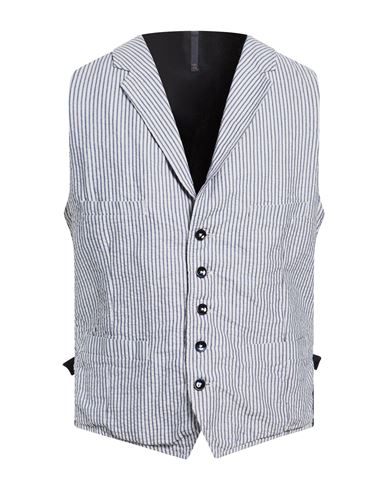 Montedoro Man Tailored Vest Blue Size M Cotton, Linen