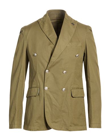 Bob Man Blazer Military Green Size 42 Linen, Cotton, Elastane
