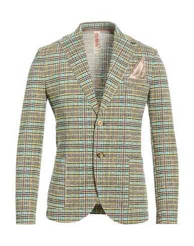 Bob Man Blazer Green Size 46 Cotton, Polyester, Elastic Fibres