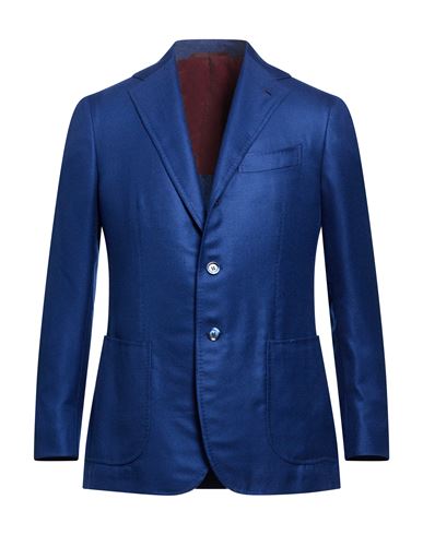 Stile Latino Man Blazer Blue Size 44 Cashmere, Silk