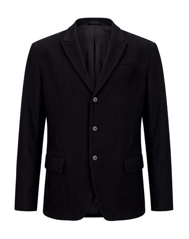 Masnada Man Blazer Black Size 44 Virgin Wool, Elastane