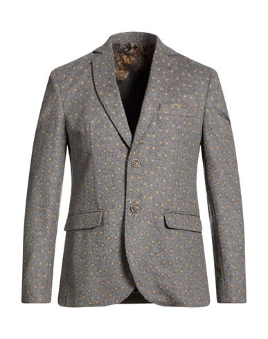 Barbati Man Blazer Grey Size 40 Wool, Polyamide, Cashmere In Gray