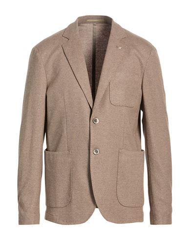 At.p.co At. P.co Man Blazer Sand Size 44 Polyester, Viscose, Cotton, Polyamide