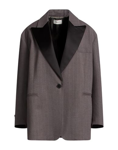 Vicolo Woman Blazer Charcoal Size Onesize Polyester, Elastane In Brown