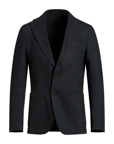 Tombolini Man Blazer Midnight Blue Size 46 Wool