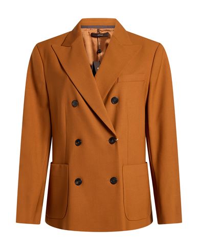 Windsor . Woman Blazer Tan Size 8 Virgin Wool, Elastane