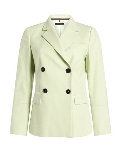 Windsor . Woman Blazer Light Green Size 4 Cotton, Wool, Polyamide, Elastane