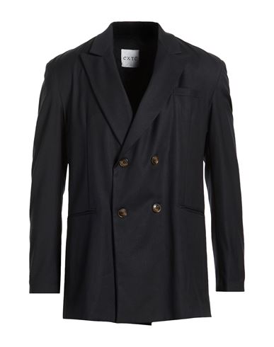 Exte Man Blazer Midnight Blue Size 42 Polyester, Wool, Viscose