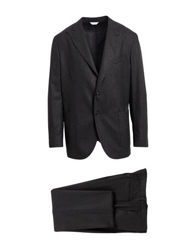 Boglioli Man Suit Charcoal Size 44 Virgin Wool In Grey