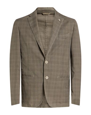 L.b.m 1911 L. B.m. 1911 Man Blazer Khaki Size 40 Cotton, Nylon, Elastane In Beige