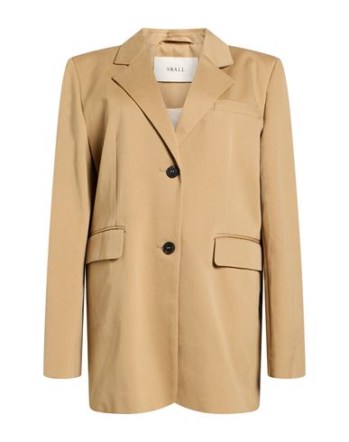 Skall Studio Woman Blazer Beige Size 8 Cotton
