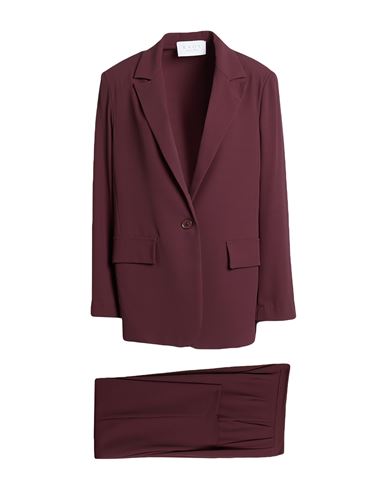 Kaos Woman Suit Burgundy Size 4 Polyester, Elastane In Red