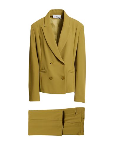 Kaos Woman Suit Khaki Size 4 Polyester, Elastane In Beige