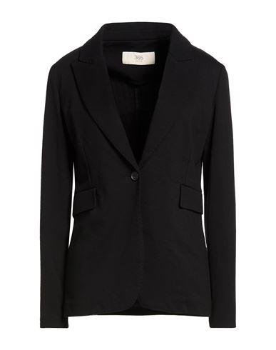 Jucca Woman Blazer Black Size 6 Viscose, Polyamide, Elastane